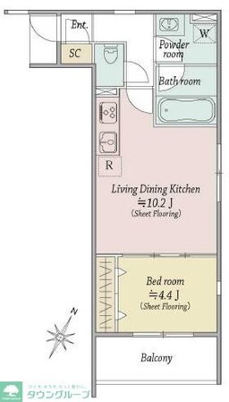 MOCXION扇の物件間取画像